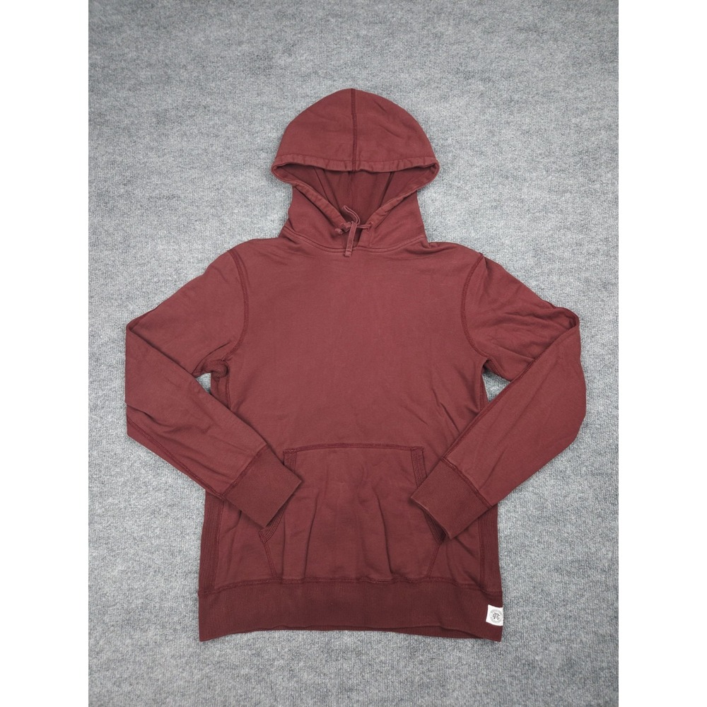 Reigning Champ Hoodie Women's Medium Red 100% Cotton